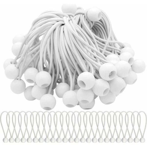 Pakke med 75 CordsEE elastiske bungee-snore - Ideel til fastgørelse af markiser, telte, bannere og mere - INHHUB