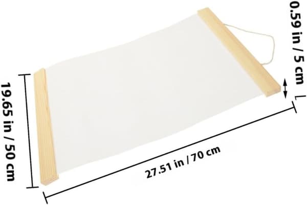 Tom bomullsduk 50x70cm for oljemaling og akryl, dobbeltsidig DIY-tegneklut