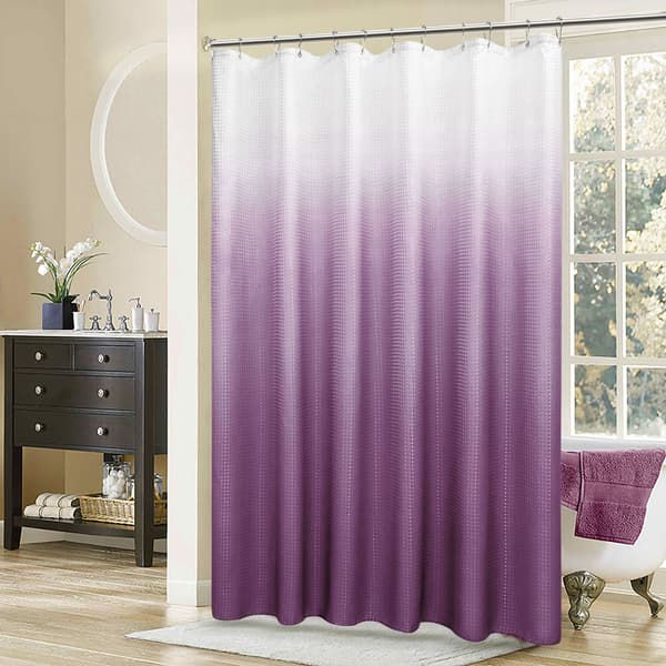 Dusjforheng 180 x 180 cm lilla gradient dusjforheng vanntett trykt polyester dusjforheng