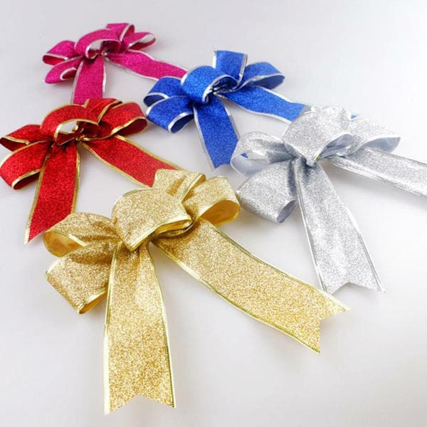 1 pc Glitter Large Bows Christmas Tree Party Gift Christmas New