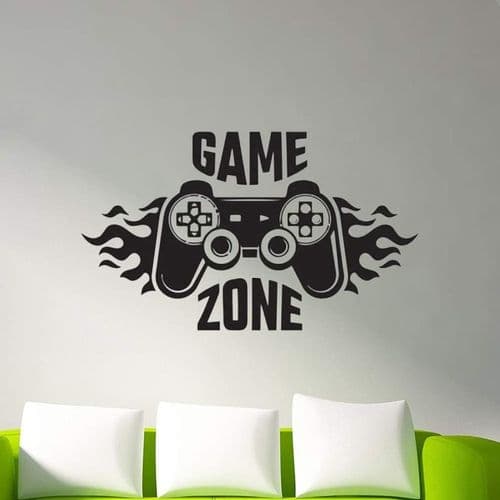 Väggdekaler för barnrum Heminredning Spelyta Gamer Konstdekal Wa