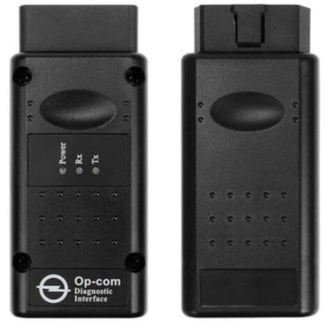 Grænsefladediagnosetester, OPCOM 2012V CAN OBD2 Operator Firmware V1.99, USB, sort (FMY)