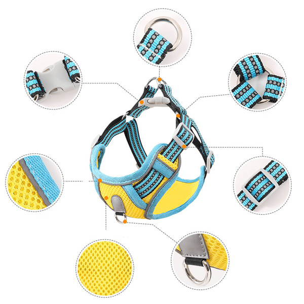 Reflective Dog Harness - Anti-Pull Dog Harness Easy to Put On, Adjustable