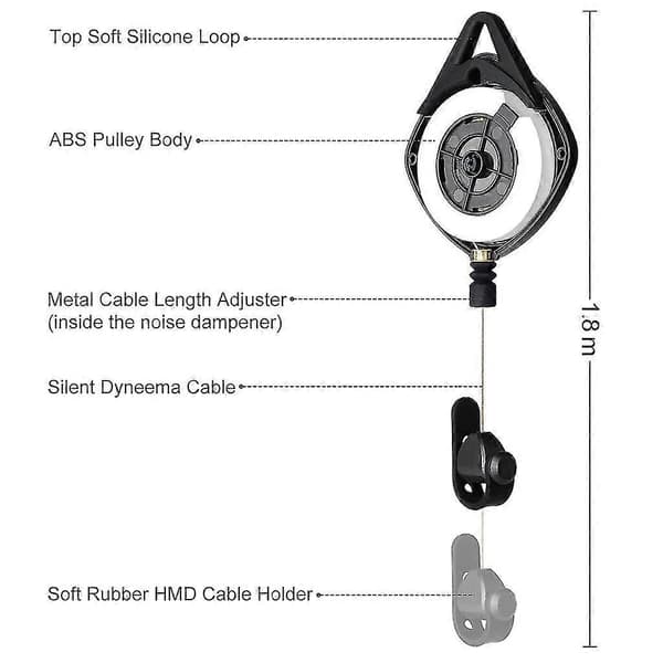 3/6st Silent VR Cable Management Pulley System for HTC Vive Rift S PS for Windows VR Accessories