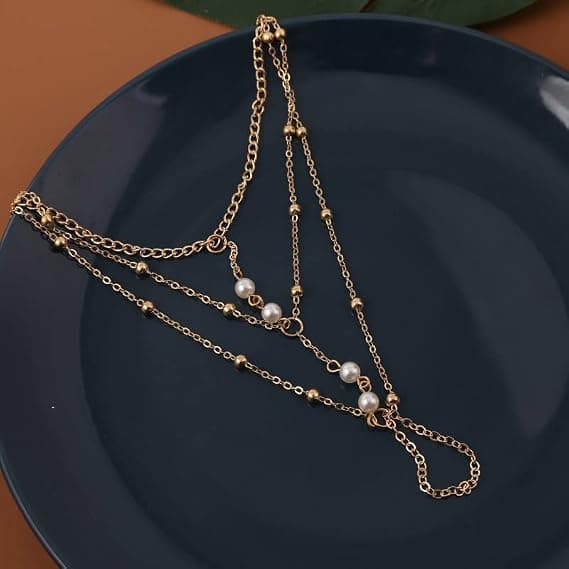 Armbåndsring Håndkæde Boho Kvast Krystal Slavearmbånd til