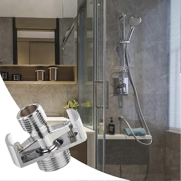 Beito Eccentric Screw Corner Faucet Adjustable Short Intake Pipe Angled Bent Foot Shower Head Accessories (silver) (1 pc)