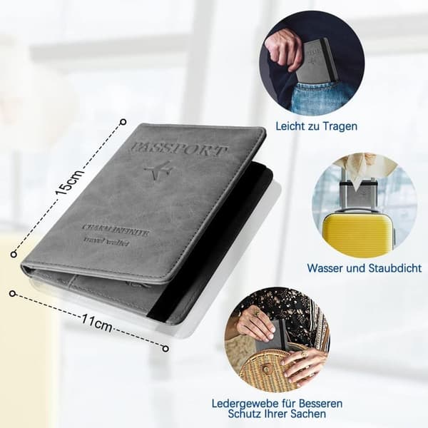 Passikotelo, Czyan tekonahkainen suojapassikotelo RFID-estolla