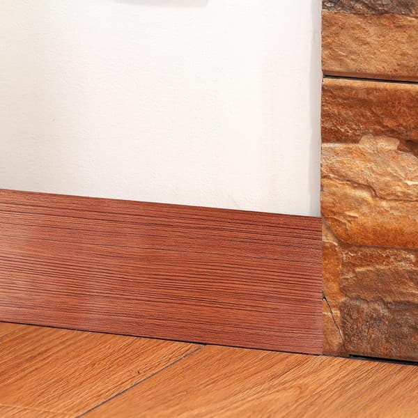 PVC Vinyl Wood Grain Wall Decal Self-Adhesive Peel and Stick Wallpaper Large Walnut Pattern