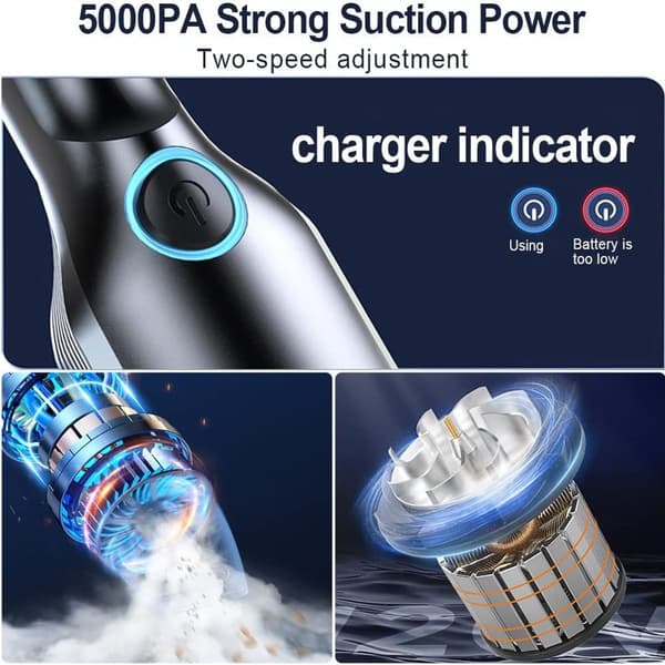 5000Pa Cordless Handheld Vacuum Cleaner, Portable Mini Vacuum Cleaner for Home