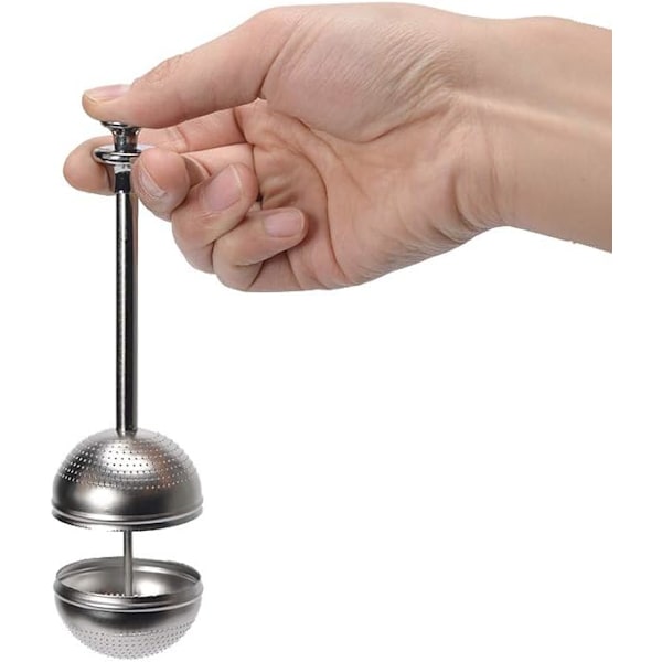 Long-handled Stainless Steel Tea Strainers - 2 Premium Loose Leaf Tea Infusers