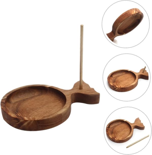 Wooden Bead Tray and Wire Holder, Fish Shaped, for Jewelry Making