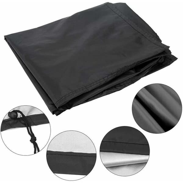 Gasolgrillöverdrag - Vattentät polyester - Med säkerhetsremmar - För utomhuspicknick - 145 x 67 x 117 cm