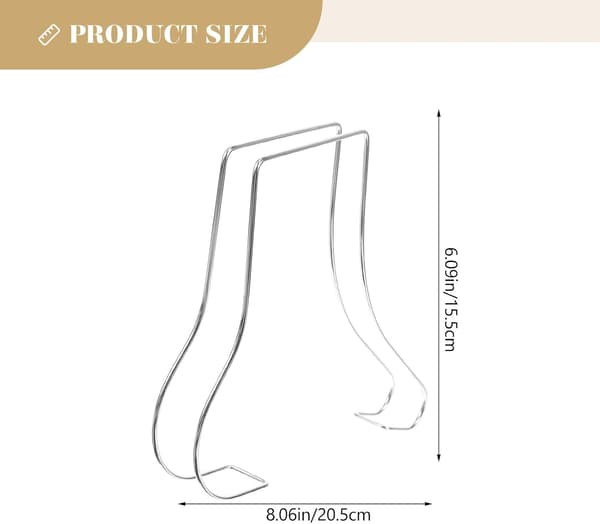 2pcs Stainless Steel Shoe Shapers with Sandal Support, Shoe Display Forms