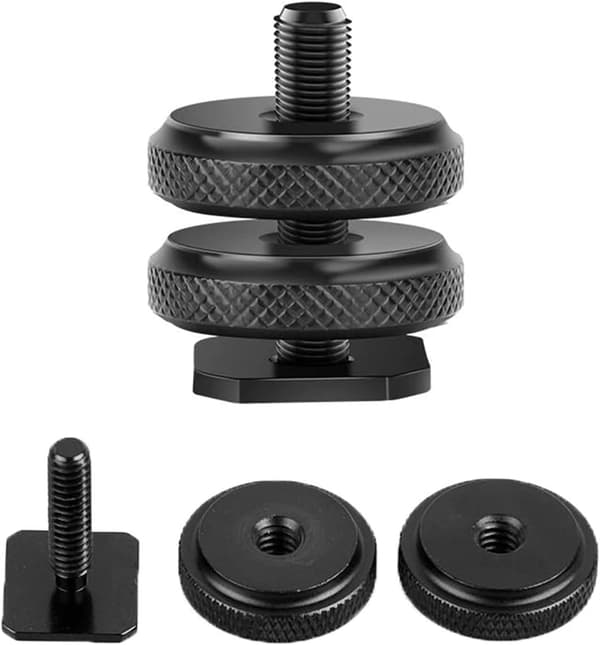 Camera Flash Mount Adapter, Flash Shoe Adapter for Camera Flash, Adapter Thread, 1/4\" Thread
