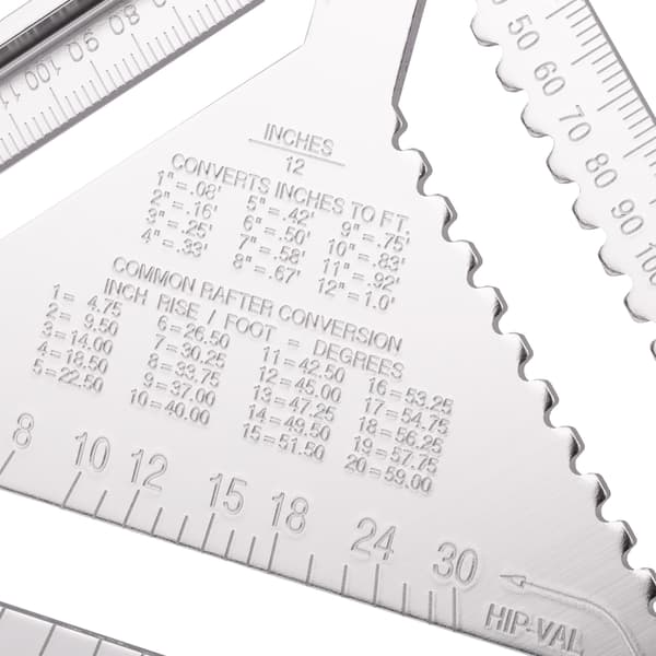 300mm Combination Square - High-Quality Aluminum Combination Square - Try Square, Angle Square, Layout Tool - for Precise Layout and Drawing