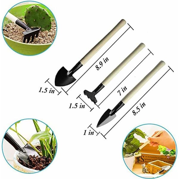 Garden Tool Sets, 14 Pcs Succulent Garden Tool Kit, Garden Tool Set with Pruning Shears Rake Bud Shears KLB