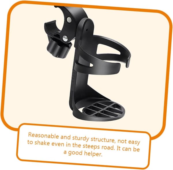 5 Pcs Stroller Cup Holder for Elderly Walker Bicycle Handlebar Cup Holder Drink Rack Fits Strollers and Walkers