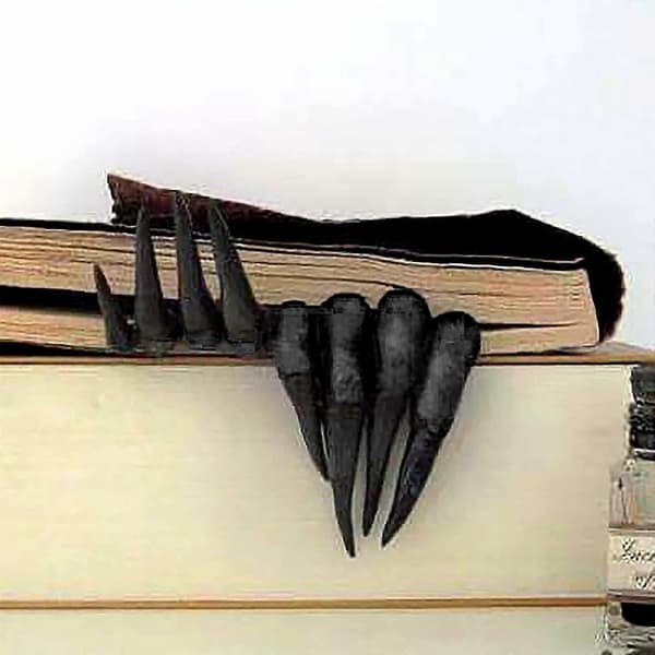 Halloween Decorations Trendy Devil's Hand Resin Bookmark Thriller Halloween Gift