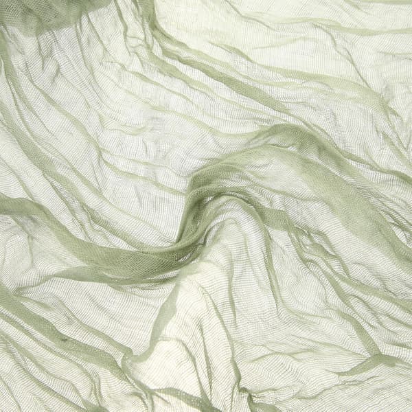 Skir 2-lags grøn polyester borddug dekorativ multifunktionel bordløber i enkel stil