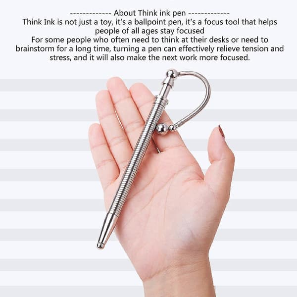 Fidget Pen Stress Relief Metal Spinner Stylus Magnetisk til Think Ink Legetøj Deform