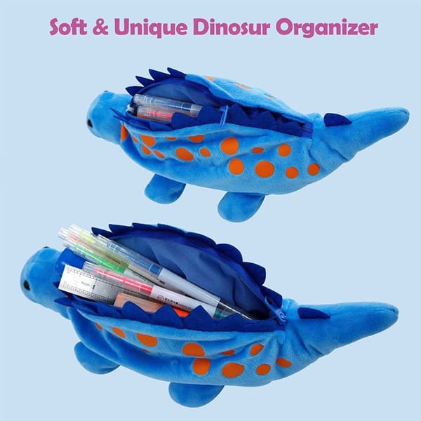 Pencil Case Soft Plush Pencil Case Stationery Case for Blue KLB