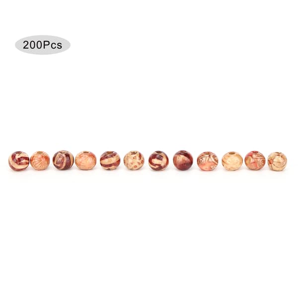 200 stk 8 mm runde treperler Armbånd Klær Dekorative perler DIY Materialtilbehør