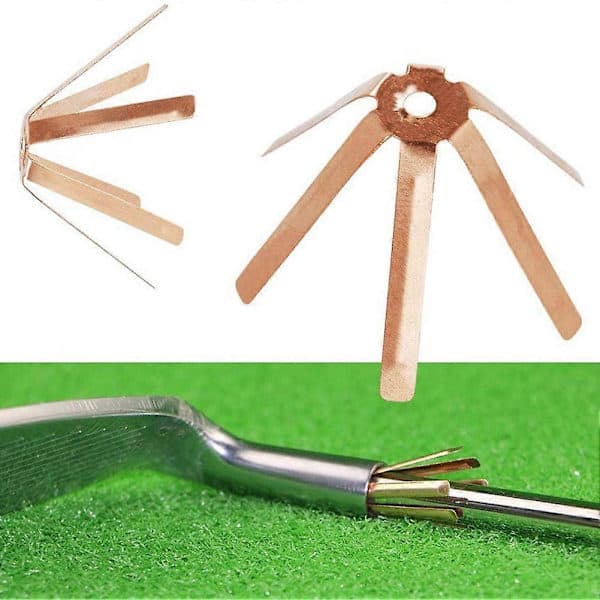 20 stk. Universelle Messing Golf Adapter Shims Passer til 0.335 Golfskaft Shim Adapter Golfkølle Skaft