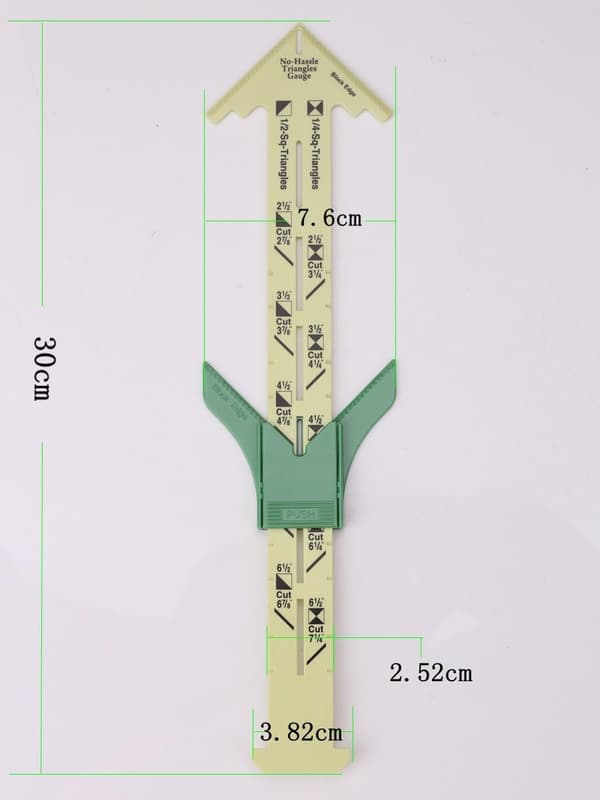 2-pack 5-i-1 Glidande Mätare med Problemfria Trianglar GaugeSömnad