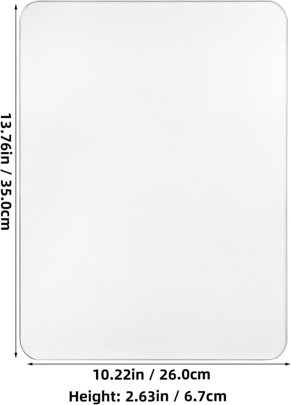 Desktop Mouse Pad Large Smooth Glass Mat Non-Slip for Home Office and Gaming Setup
