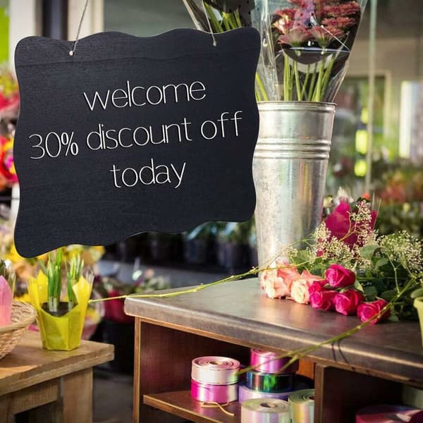 3 Pcs Hanging Blackboards for Wedding, Kitchen, Party, School, Home, 30 x 25 CM
