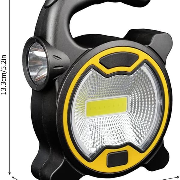 Powerful 100 Lumen Camping Lantern Battery Powered COB Work Light Portable