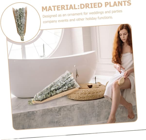 1 bundle of dried lavender flowers dried eucalyptus for shower relaxing aroma