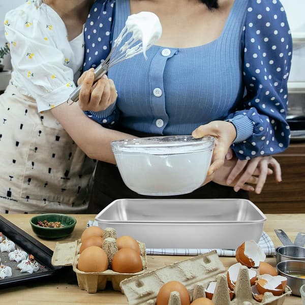 Rectangular Baking Pan Oven Tray 13.78x9.84x1.97inch Stainless Steel Nonstick Easy to Store