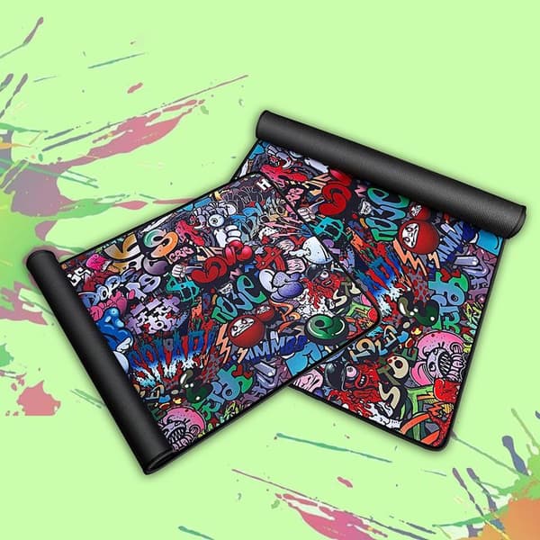 Gaming Mouse Pad with Stitched Edges Desk Mat for Keyboard 90x40cm