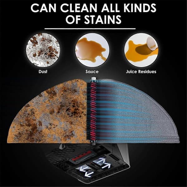 3-pack High-Speed Cleaning Brushes for S8 Pro Ultra/S8/S8+/S8 Plus Robotic Vacuum Cleaner Self-Cleaning Replacement Brush