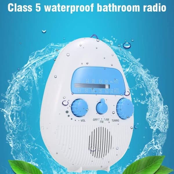 Vattentät duschradio trådlös mini bärbar duschradiohögtalare med