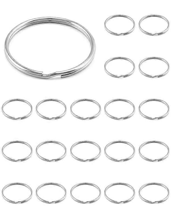 Nyckelring, Set med 20, 5 cm Stor Öppen Nyckelring