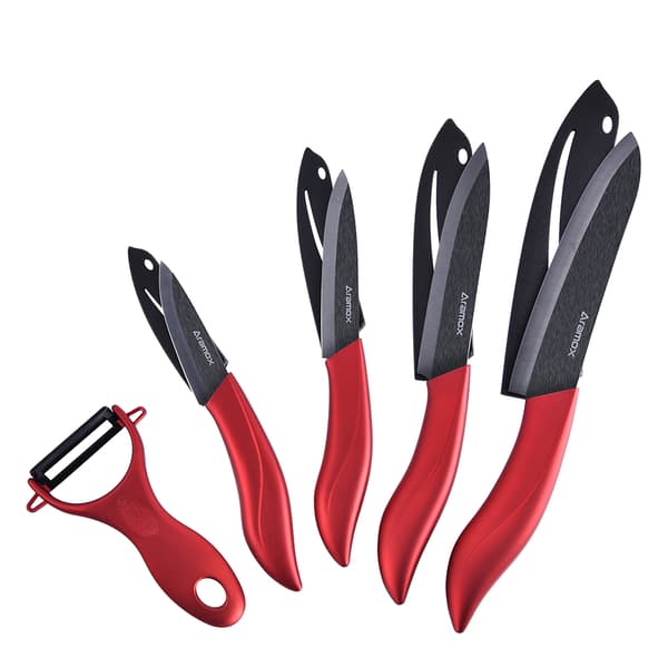 Ceramic Knife, Kitchen Knife Chef Knife Set 5 Pieces Multifunctional Ceramic Knife Made of 4 Cer