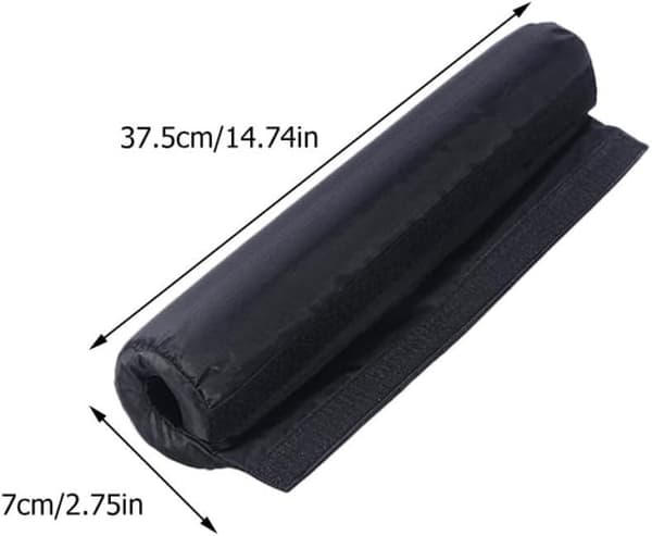 2pcs Black Sponge Barbell Pad Squat Neck and Shoulder Protection Cushion