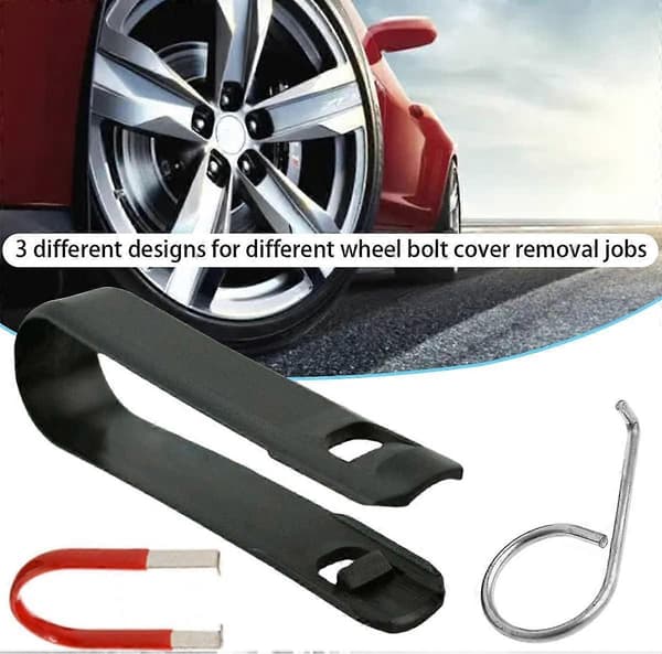 9 Pieces Wheel Nut Cap Removal Tool, Tire Bolt Cap Replacement Tool, Nut Cap Pliers Remover Tweezers, Nut Cap Tweezers Remover