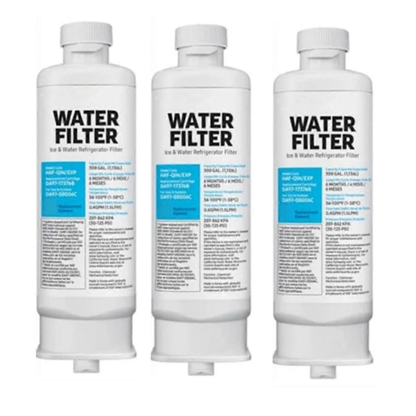 3 pcs DA97-17376B Refrigerator Water Filter Refrigerator Filter Element 3 Layers Effective Filtration