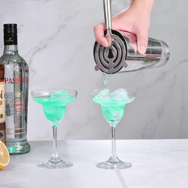 1 Sæt Cocktail Shaker Sæt, Pro Bar Shaker Sæt, Rustfrit Stål Martini Drink Mixer til Bartending – Essentiel