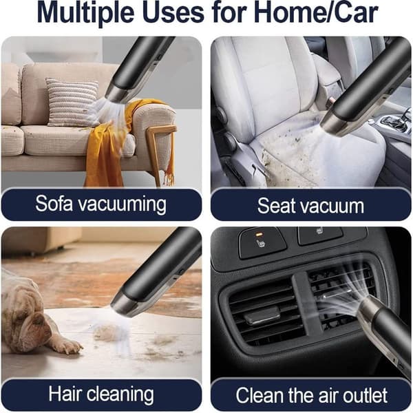 5000Pa Cordless Handheld Vacuum Cleaner, Portable Mini Vacuum Cleaner for Home