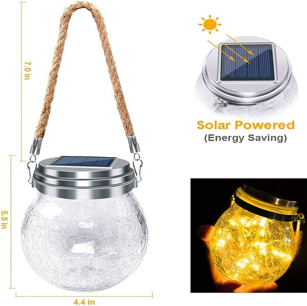 Solar Lantern, 2-pack Decorative Outdoor Solar Lights, Solar Powered Garden Lights (Warm White) Warm White 2pc Warm White 2pc