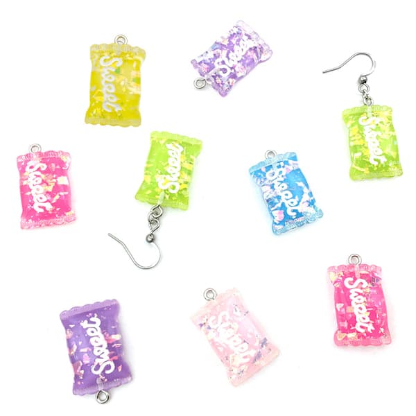 32 Pcs Assorted Gummy Bear Candy Resin Charms for DIY Bracelets and Necklaces