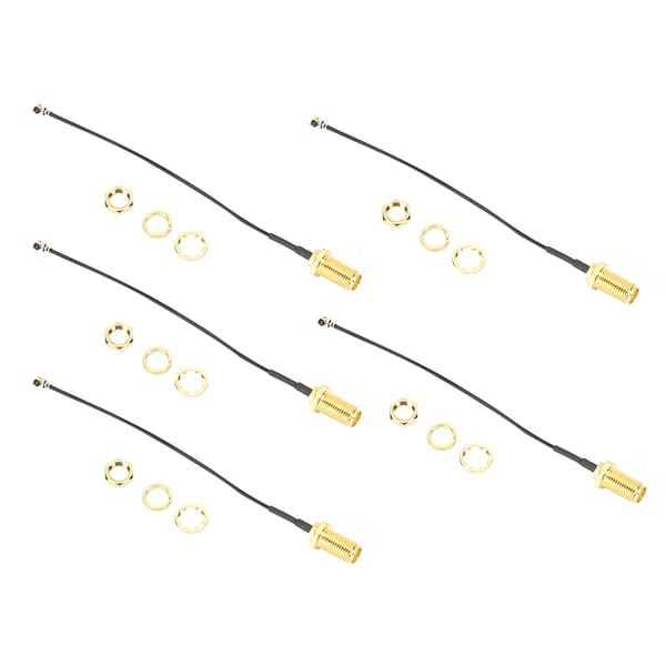 SMA til uFL/u.FL/IPEX/IPEX RF hun-adapter forbindelseskabel messing Walkie-Talkie antenne 10 cm
