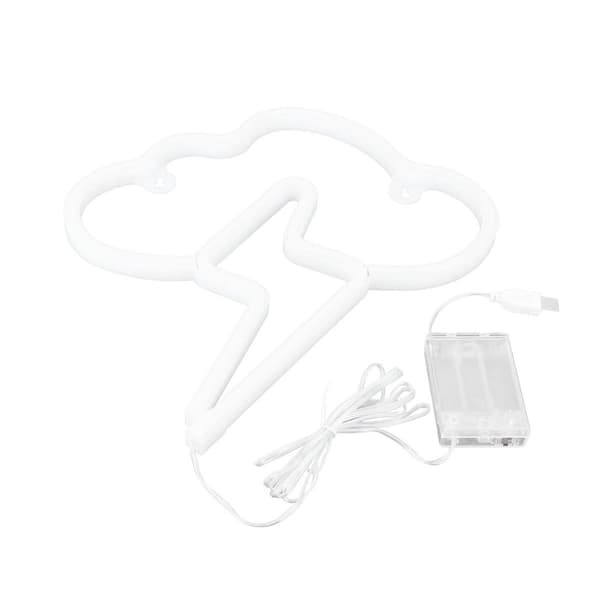 LED-neonkyltti, 2-värinen LED-neonvalo, paristo tai USB KLB