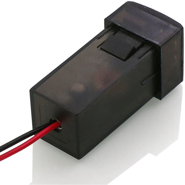 QC3.0 USB-grensesnittuttak Billader Batterimonitor Spenningsdisplay for Prado