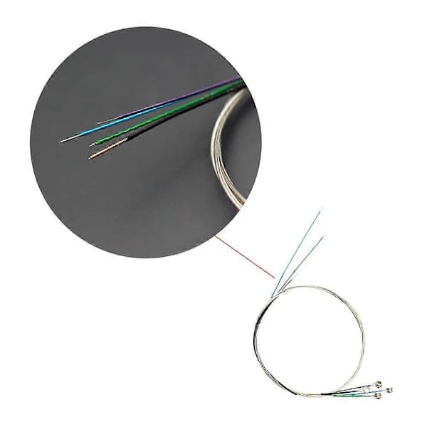 Universal Violin Strings Complete Set (EADG) Steel Core Nickel Silver Wound with Nickel-Plated Ball End for 4/4 3/4 1/2 1/4 1/8 Violins
