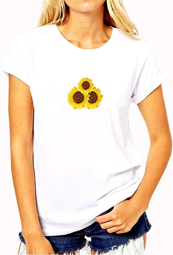 10 Pcs Sunflower Embroidery Patches Iron On Applique Sew On Applique